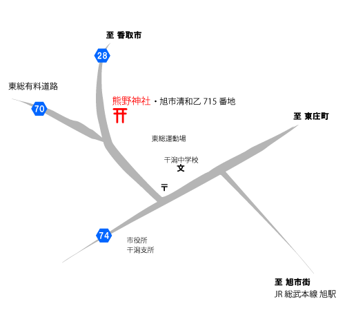 松沢 熊野神社アクセスマップ
